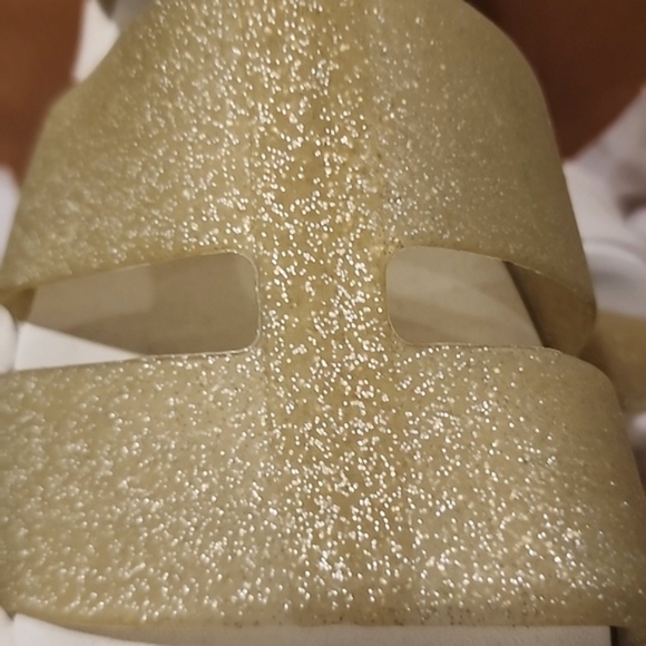 Skechers Gold Lux Glitter'fied Foamies Sandles size 10 - Picture 9 of 10